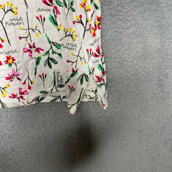 Lands End womens 2X quarter sleeve floral tshirt top colorful casual lightweight - Picture 6 of 10